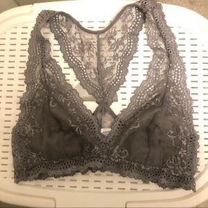 Colette Racerback Bralet in Sanctuary Grey